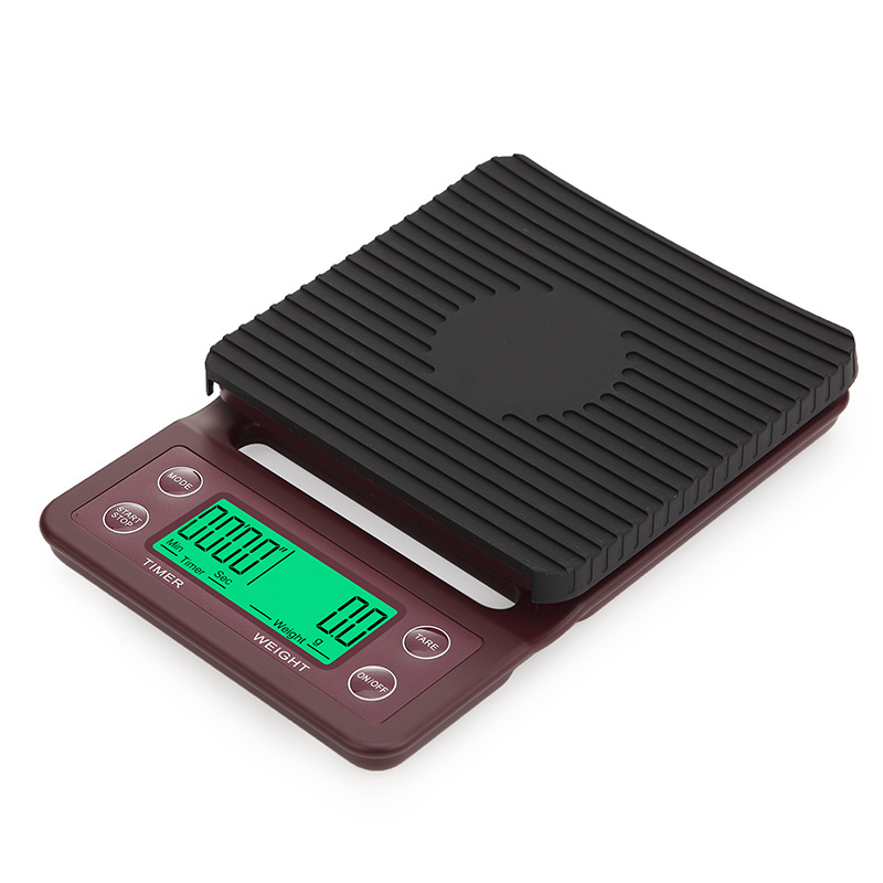 mini coffee scale electronic kitchen weighing scale  with time counting