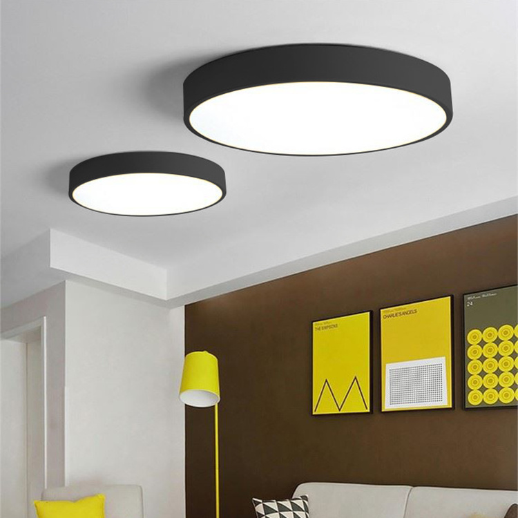 Ultra Thin Home Office Indoor Lighting Round Led Light Surface Mounted Ceiling Lamp 18w 36w 48w 54w Led Ceiling Light