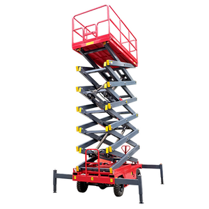 High-altitude window cleaning scissor-type elevator telescopic work lift hydraulic high-altitude work platform