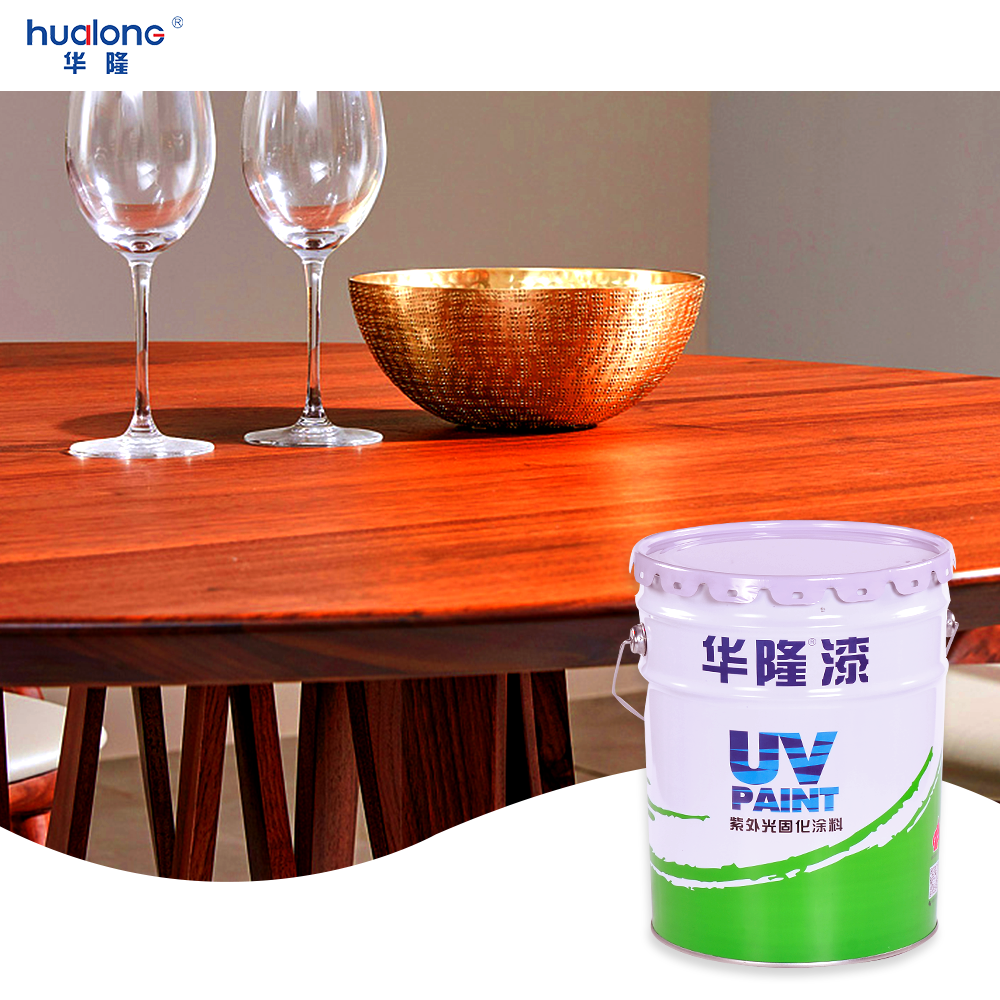 UV Spray Paint transparent varnish recyclable  top coat  for spraying machine