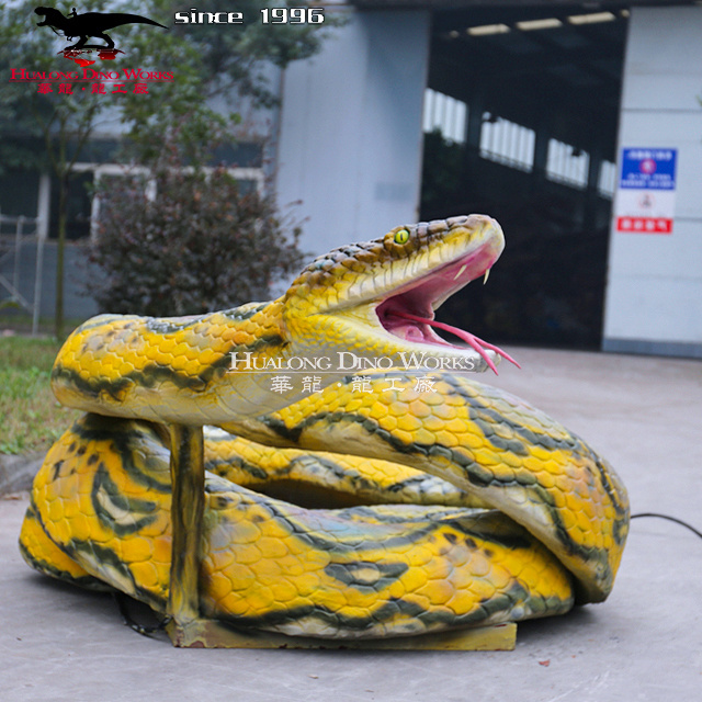 Artificial Snake Artificial Snakes Theme Park Lifelike Artificial Animatronic Rubber Snake