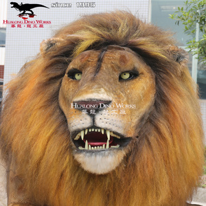 Simulation Jungle Animal model Animatronic Life Size Silicone Lion