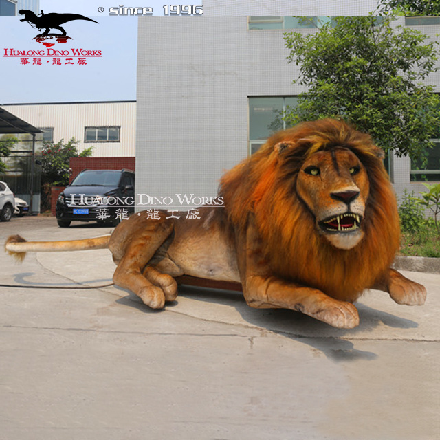 Life Size Animatronic Animal Artificial Simulation Lion Model