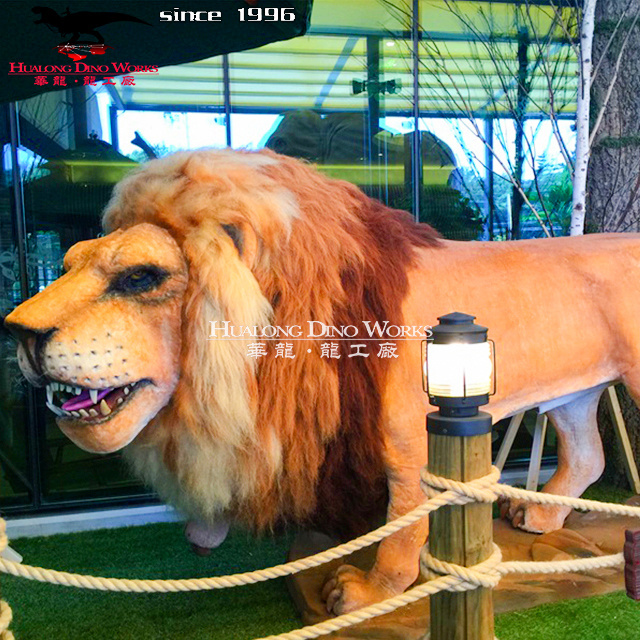 Life Size Animatronic Animal Simulation Artificial Lion