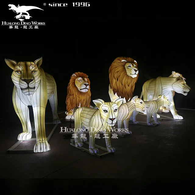 Life size animal lantern show tradition chinese new year festival lantern