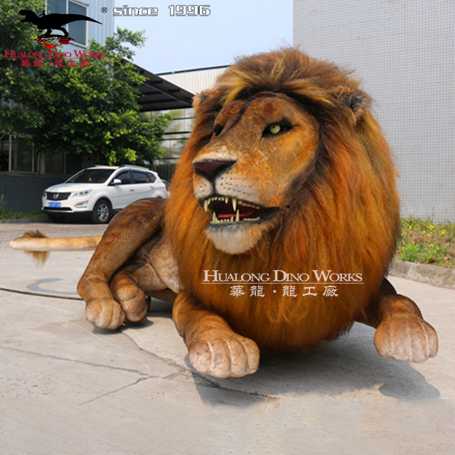 Life Size Animatronic Animal Artificial Simulation Lion Model