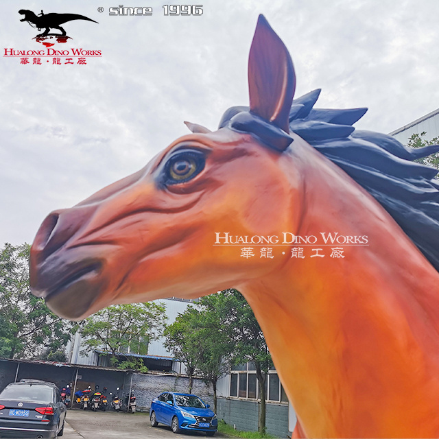 Decorative Funny Animal Ride Life Size Animatronic Horse