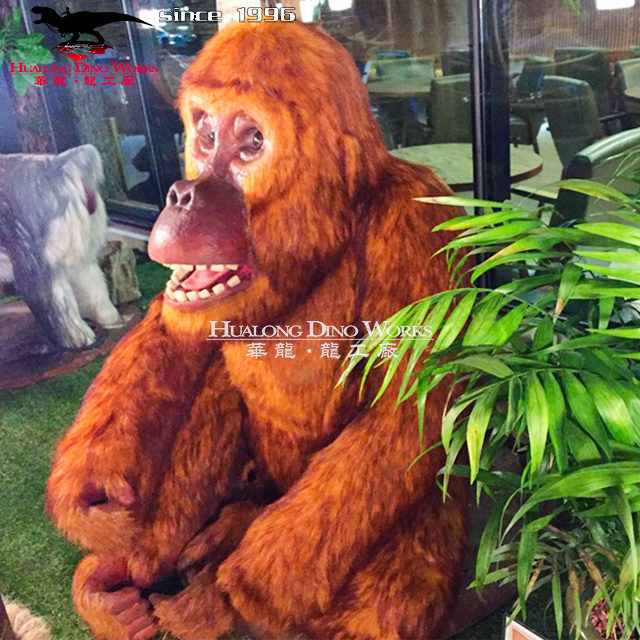 Animatronic Animal Lifesize apes and monkeys model for Zoo equipment