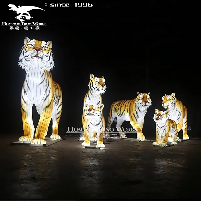 Life size animal lantern show tradition chinese new year festival lantern