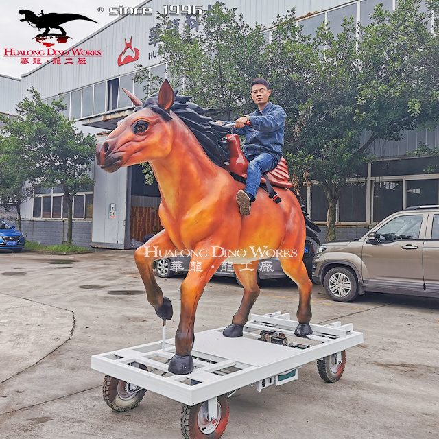 Amusement Park Life Size Horse Statue  Animatronic Horse