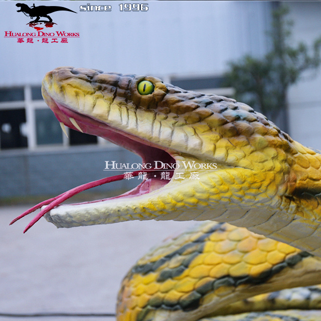 Animal Garden Statue 3d Animal Model Life Size Animatronic Snake