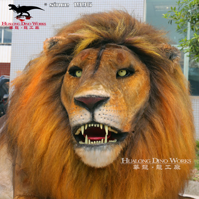 Life Size Animatronic Animal Artificial Simulation Lion Model