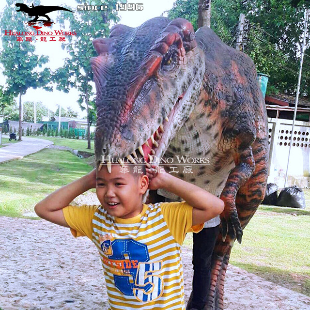 Spinosaurus dinosaur costume for kids play outdoors