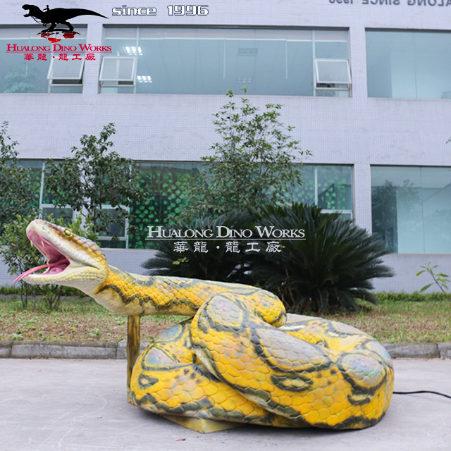 Animal Garden Statue 3d Animal Model Life Size Animatronic Snake