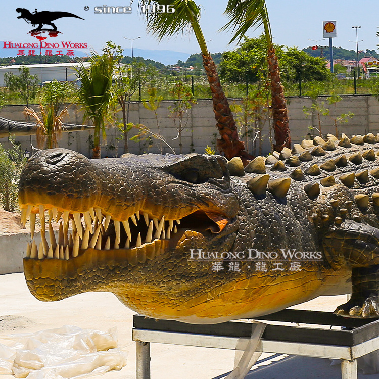 Children Amusement Park Animal Crocodile Animatronic Remote Control Alligator