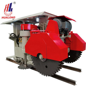 Hualong stone machinery double blade stone brick making machine quarry stone block cutting machine for sandstone in kenya