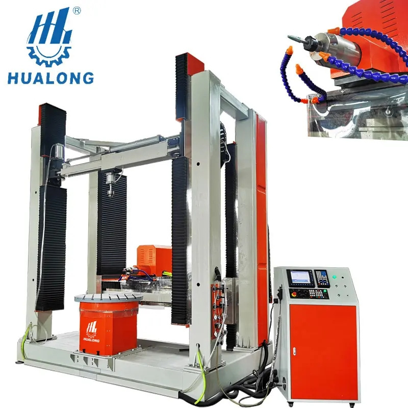 Hualong Machinery cnc carving marble granite stone carving machine for marble stone processing and engraving with high accuracy