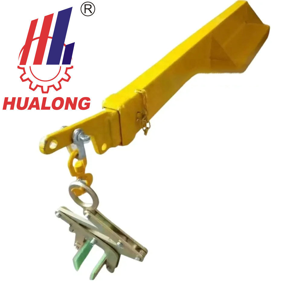 Hualong stone machinery Hot Sale Forklift Jib Boom Safety Adjustable Forklift Attachment Fork Hook For Crane