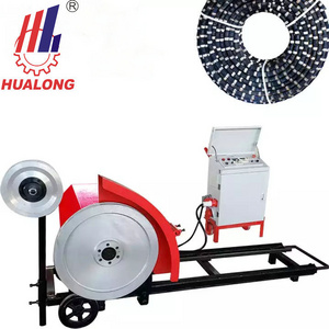 Hualong stone machinery  granite  marble Block Trimming diamond wire saw cutting machine for cut natural stone