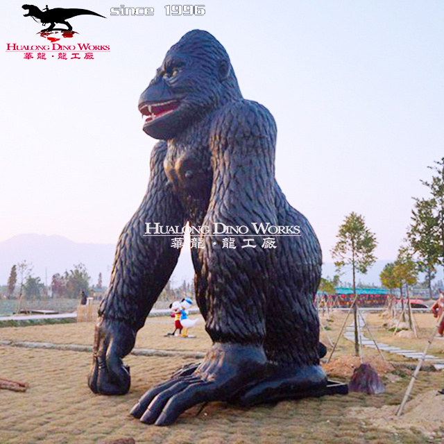 2023 Animated Life Size Animatronic Gorilla Education Display