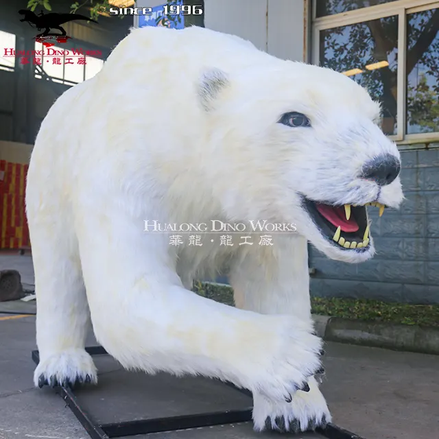 Theme Park Life Aize Simulation Animal Animatronic Polar Bear