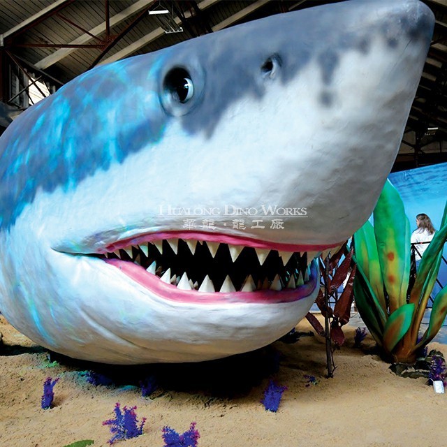 Children Museum Oceans Theme Show Animatronic Megalodon Shark