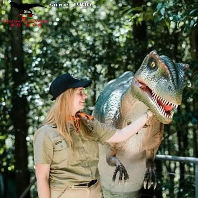 high quality life size realistic velociraptor dinosaur costume for sale