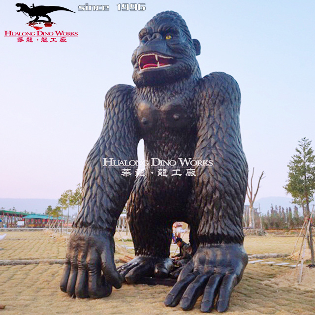 2023 Animated Life Size Animatronic Gorilla Education Display