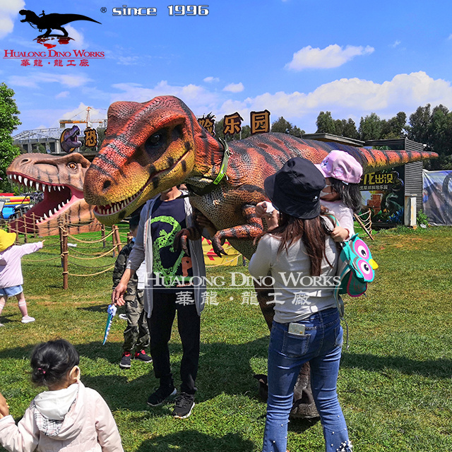 Silicon Rubber Lifelike Adult  Realistic Dinosaur Costume