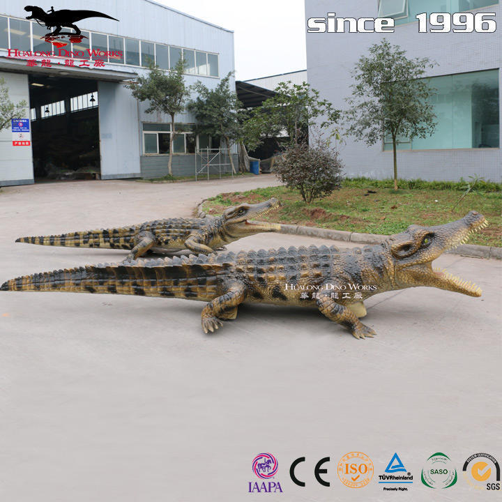 2023 popular animatronic walking crocodile for sale