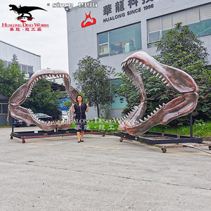 Amusement Park Custom Large Size Attraction Artificial Shark Jaws Skeleton for Sale