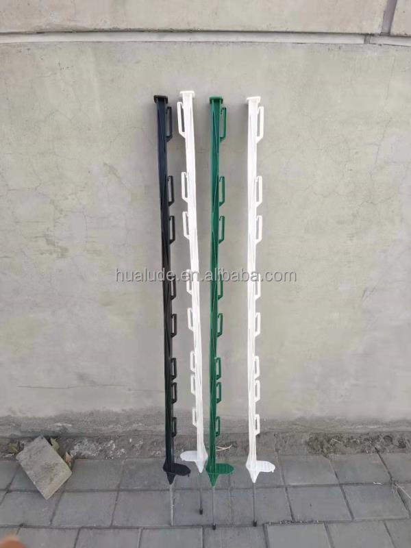 48 ft colorful step in poly fence post plastic poly farm fence