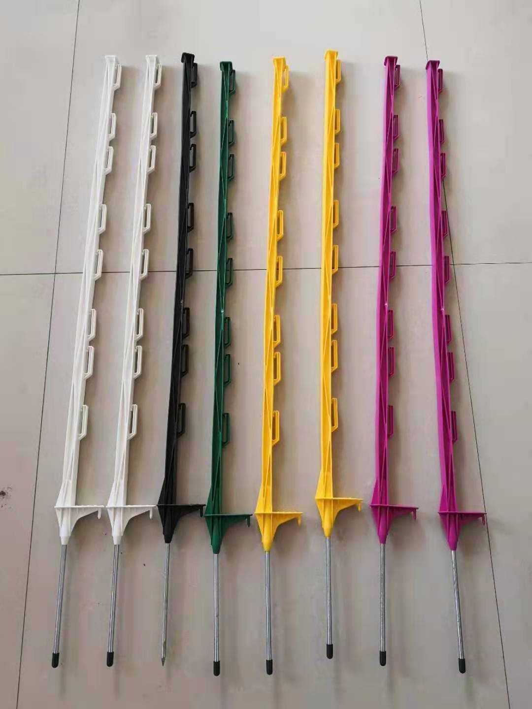 48 ft colorful step in poly fence post plastic poly farm fence