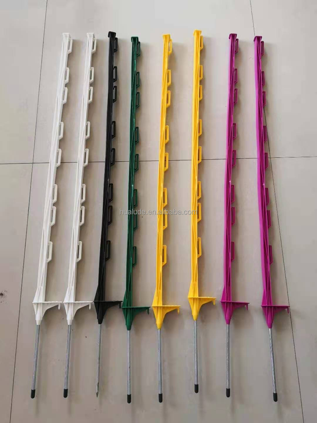 1.2m long colored  Electric Fence Post /Reinforced Step-In Poly Post