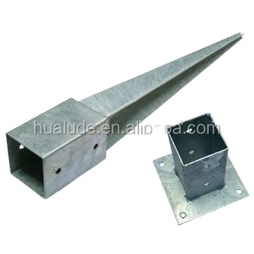 Hot Dip Galvanized Metal Ground Pole Anchor for Fence Post