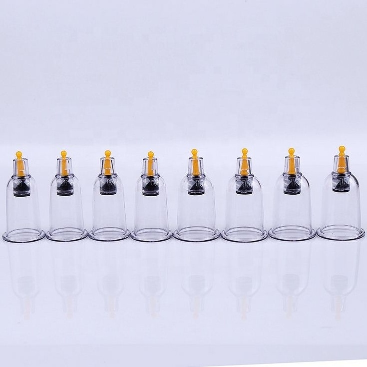 32 Cans Cups Chinese Vacuum Cupping Kit Pull Out Vacuum Apparatus Therapy Relax Massagers Curve Suction Pumps