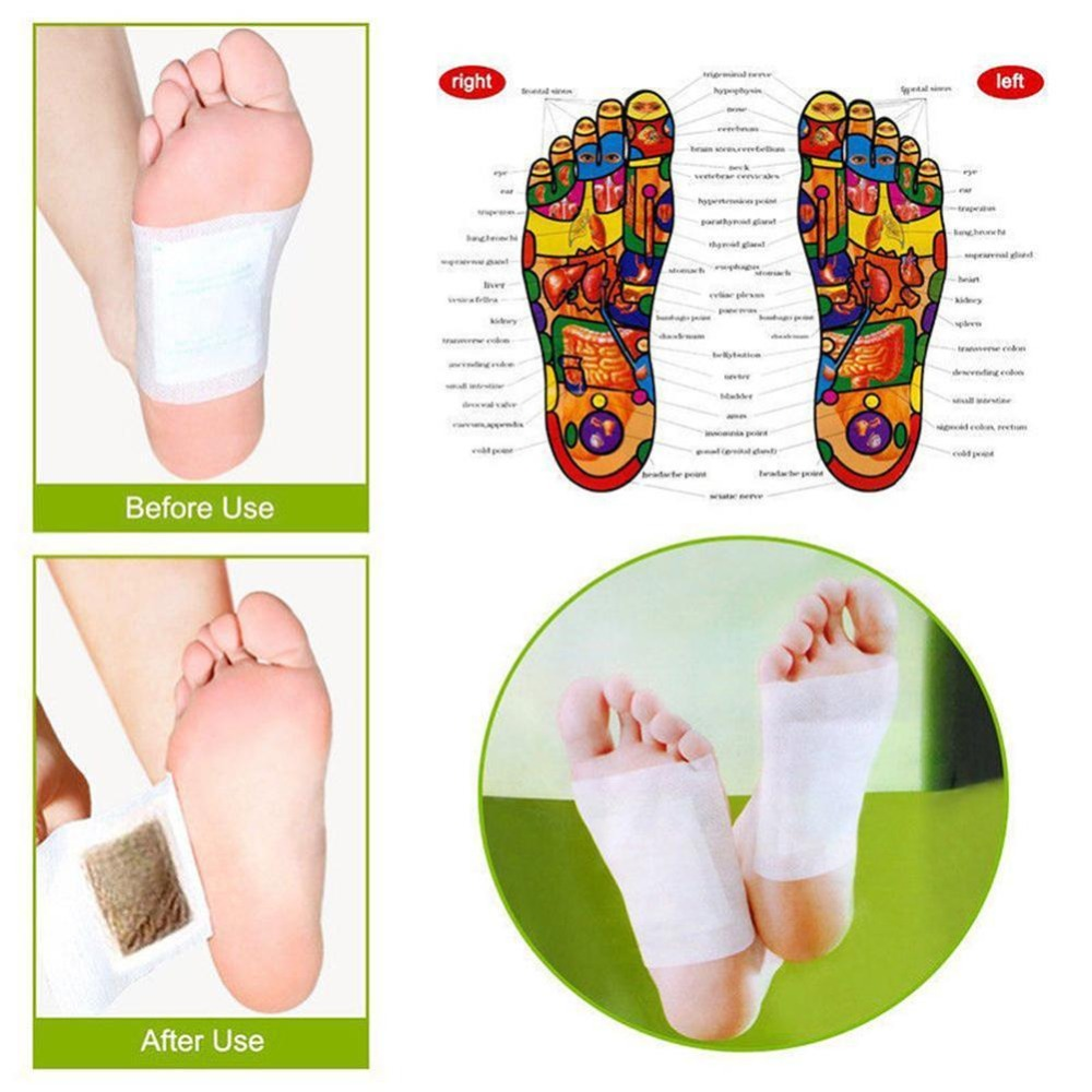 Detox Foot Pads Foot Patch Body Toxins Feet Slimming Cleansing Foot Care Tool Safety