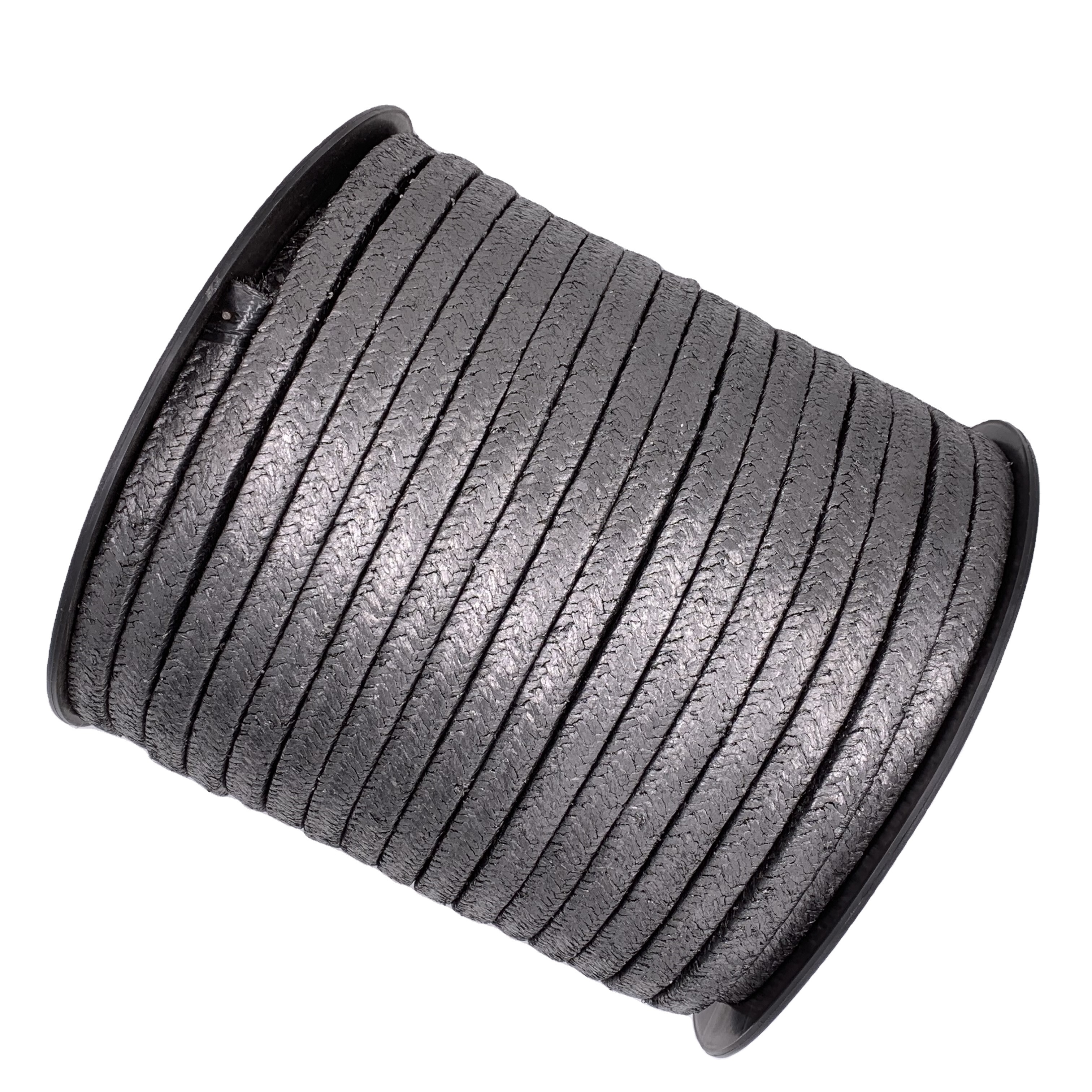 Rotating Equipment Use Black Ptfe Braided Packing Filled Graphite Gland Packing Seal For valve