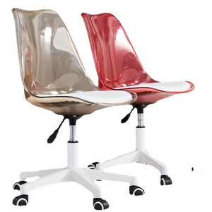 Creative Simple Bedroom Chair Rise Swivel Chair Transparent Stool Office Chair