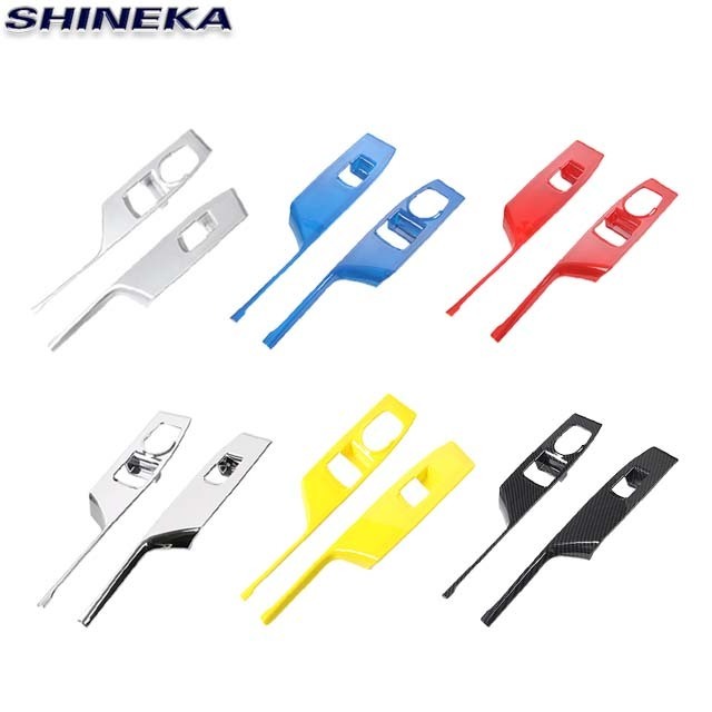 High Quality  Multi-colored ABS Interior Car Window Lift Panel Switch Cover Trim For Chevrolet Camaro 2017+