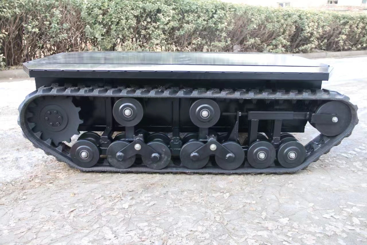 snow blower stair climber rubber track chassis for forklift tractor undercarriage grass mower chassis track system