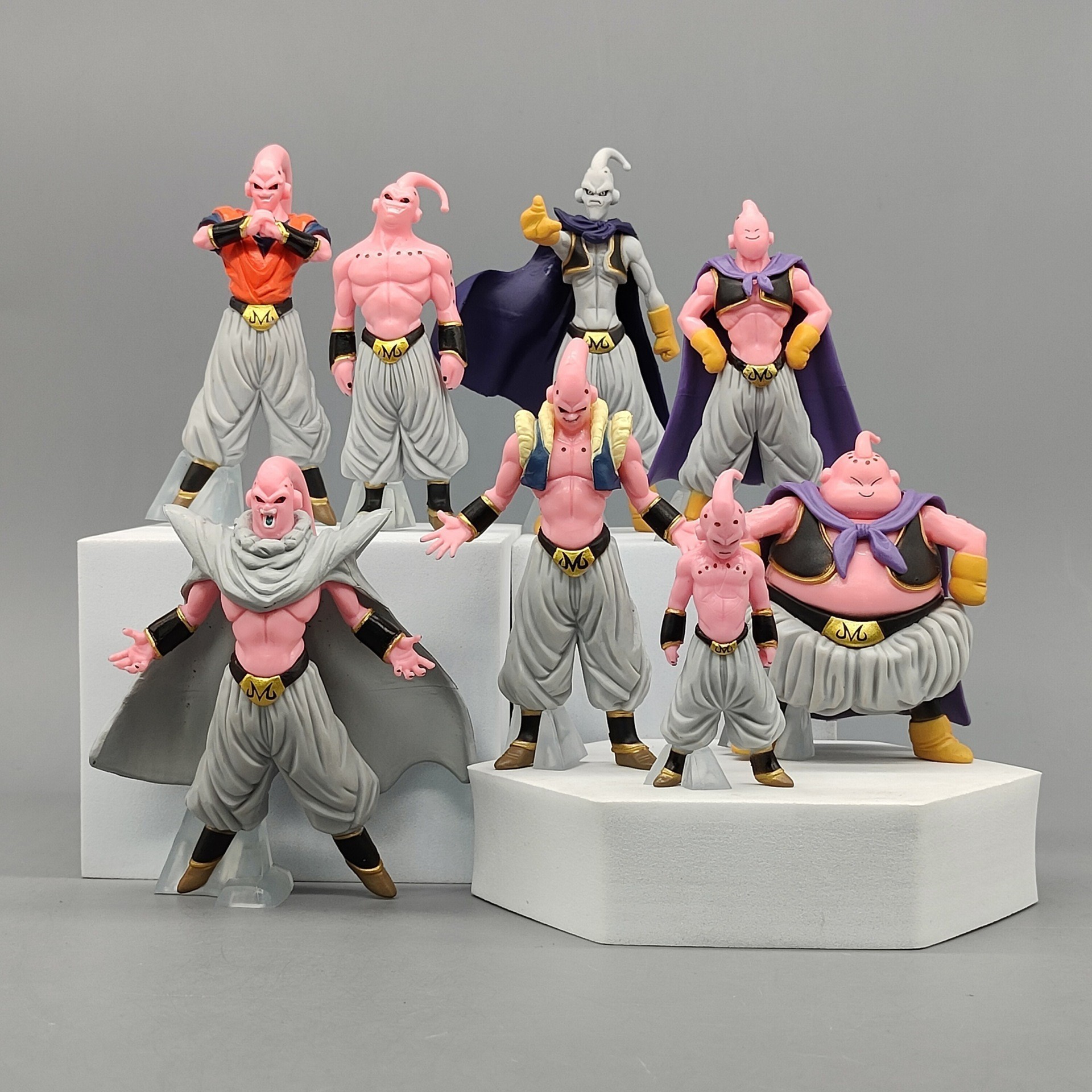 New coming wholesale collectible toys 8pcs set Majin Buu Action Toy Figures model toy for collection