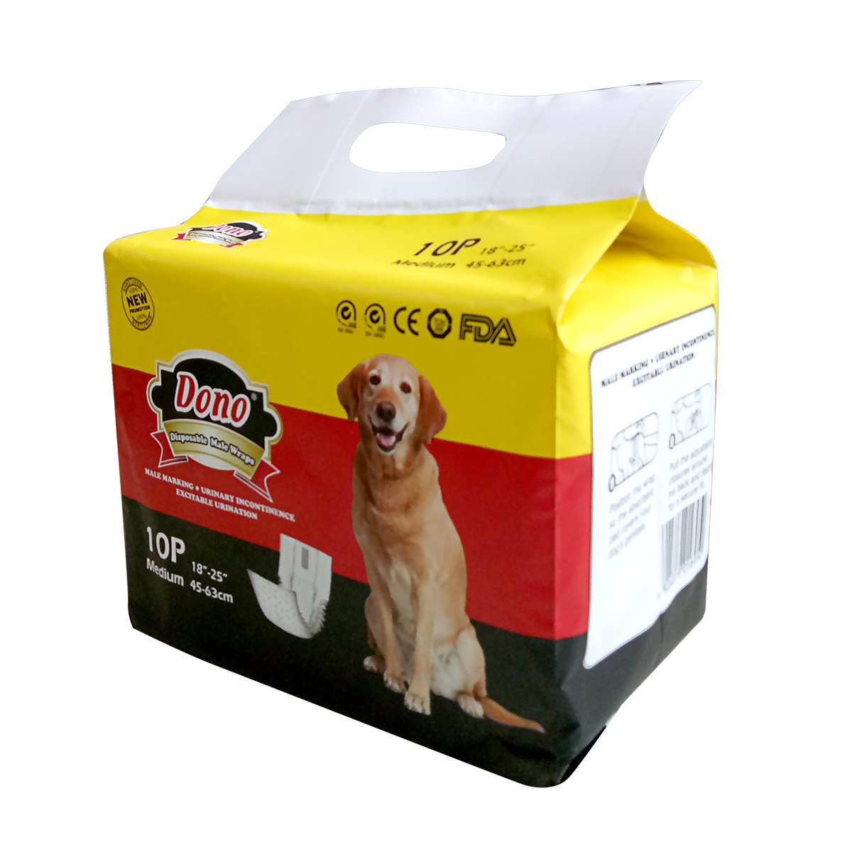 DONO Wholesale Cat Pet Diaper Doggy Male Pet Dog Suit Diaper New Disposable Diaper For Dog