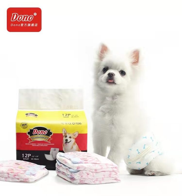 DONO Wholesale Cat Pet Diaper Doggy Male Pet Dog Suit Diaper New Disposable Diaper For Dog