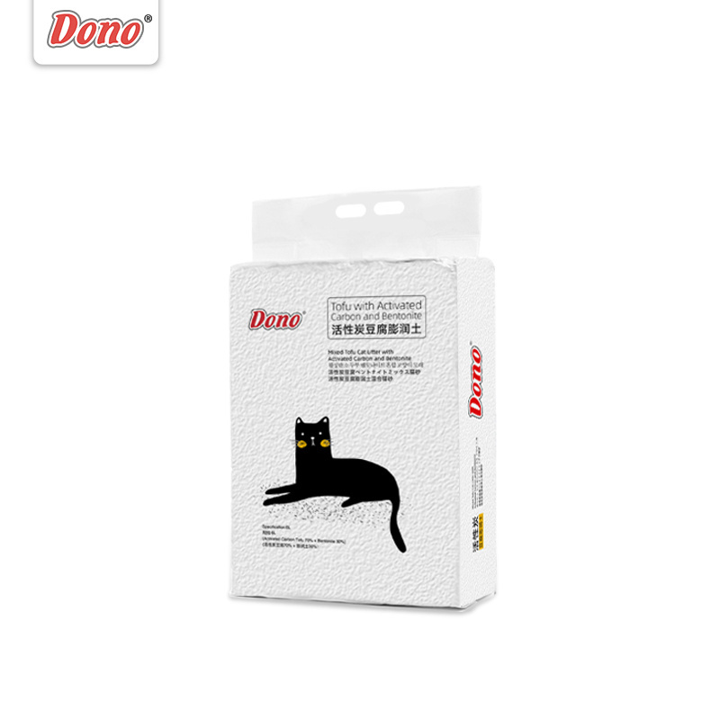 Dono disposable Tofu cat litter is degradable, clean and convenient, double deodorization bentonite cat litter