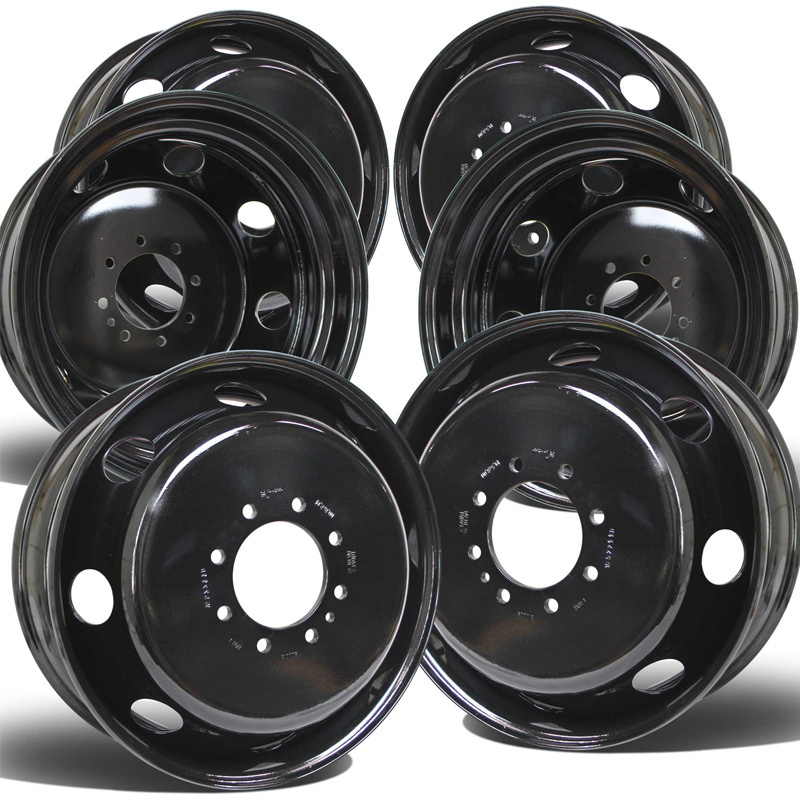 chevy truck rims 11r22.5 17.5 20 inch 24 22.5 4x4 black and chrome rims for truck