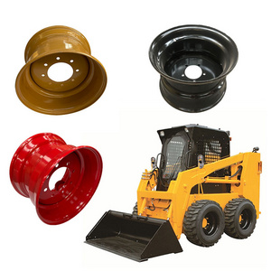 8-Hole Skid Steer Loader Rim Matching 12-16.5 Tyre 9.75x16.5 Engineering Steel Wheel Rims Excavator Wheels for Loaders