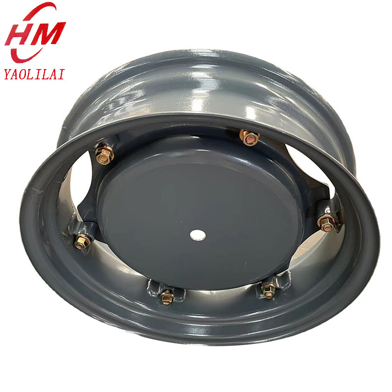 Customized tractor rims 24 inch steel rim W7x24 agricultural tractor steel wheel rim for 8.3-24 tires