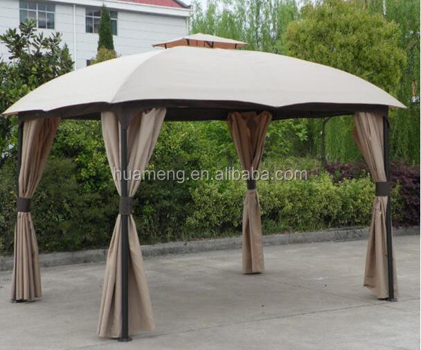 soft top outdoor patio metal garden pavilioncanopy gazebo with curatins mosquito netting