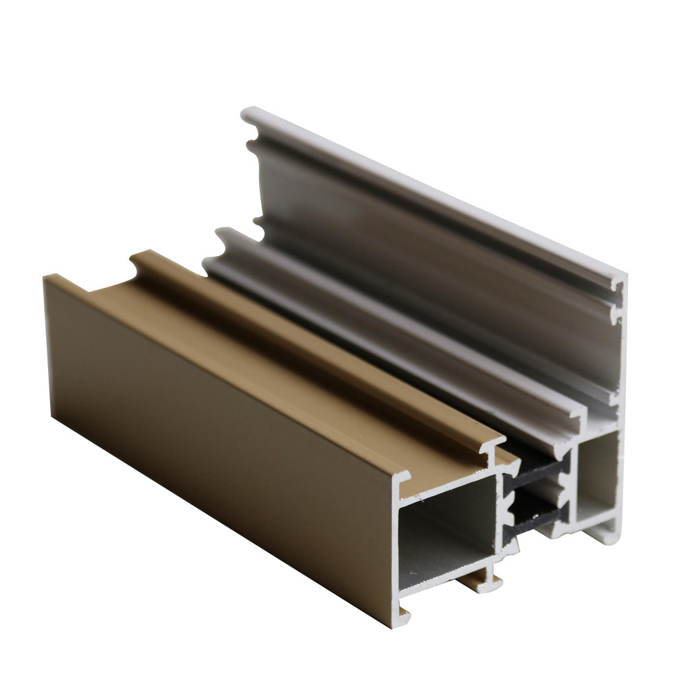 Extruded Thermal Break Aluminum Profile Supplier Aluminium Sliding Door Channel 3-track Aluminium Profile